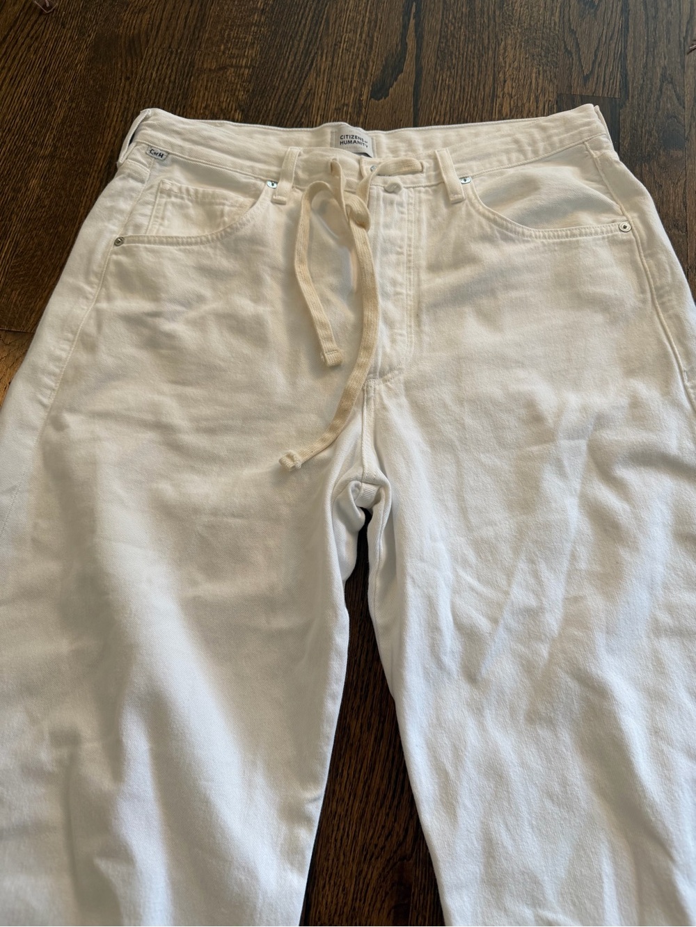 Citizens of Humanity Brynn Drawstring Wide-Leg Jeans Size 30 Tulip Lt Indigo - Picture 7 of 11